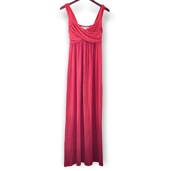 Max Studio Coral Red Sleeveless Maxi Dress | Size Small - Picture 1 of 5